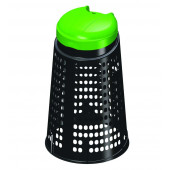 TRESPOLO PORTA SACCO LT.110 NERO COP.VERDE